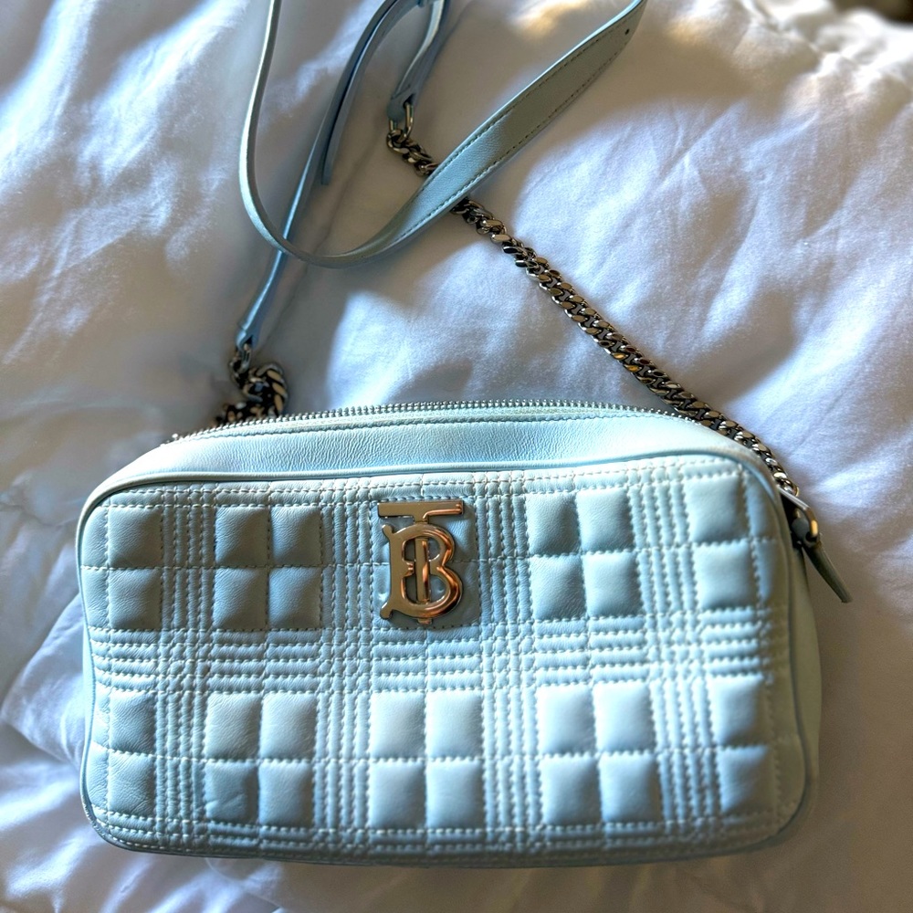 Burberry Quilted Leather Small Lola Camera Bag